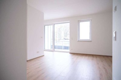 Wohnen im Neubau: Hochwertige 2-Zi-Wohnung mit Balkon, EBK und Badewanne in Neustadt-Neuschönefeld