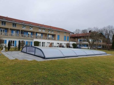2 Zimmer Wohlfühlwohnung mit Aussenpool, Sauna und Tennisplatz