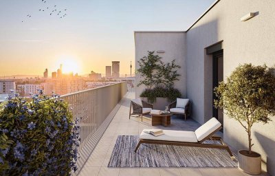 Ruhige 3-Zimmer Wohnung mit großer Terrasse - Gartenbeet inklusive
