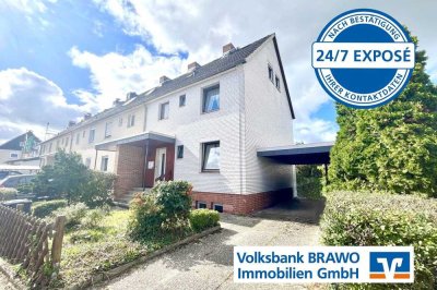 Vielseitiges Reihenendhaus mit Garten und Carport im Hellwinkel