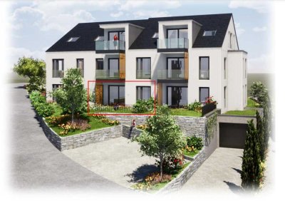 Exklusive 2-Zimmer-Wohnung mit EBK und Blick auf Burg Stettenfels in Untergruppenbach - BJ 2022