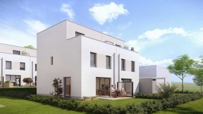 Wohnen mit Weitblick – modernes Flachdachhaus mit 137 m² Wohnfläche in Ditzingen