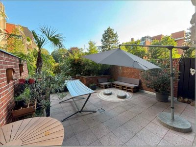 Attraktive, möblierte 4-Zimmer Maisonette-Wohnung mit Sonnenterasse in Hannover Döhren