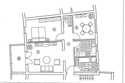 schöne 3-Zimmer-Erdgeschosswohnung mit Tageslichtbad