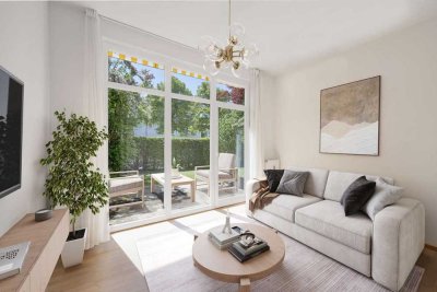 Ideal geschnittene, helle 3-Zimmer-Wohnung mit sonnigem Privatgarten