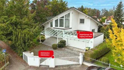 Einzigartige, repräsentative Villa mit naturnahem, gestaltetem Garten am Bachlauf