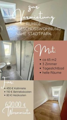 Gemütlich, gut geschnitten & ideal gelegen - 3-Zimmer-Wohnung in Meiderich