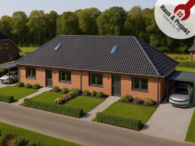Ebenerdige Bungalowhälfte in ruhiger, ländlicher Lage nahe Aurich – auch ideal für Kapitalanleger |L