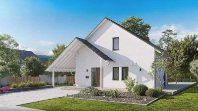 Hausüberdachung und Carport in einem - Wohnkomfort auf ca. 137 m²