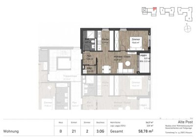 Willkommen im Wohnquartier "Alte Post"  - Neubau von 107 Wohneinheiten