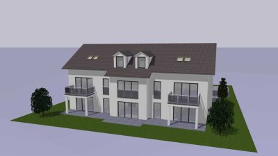Erstbezug! Schöne 3-Zimmer-DG-Wohnung mit Balkon in Zolling