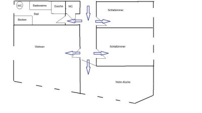 Helle, geräumige 3-Zimmer-Wohnung zu vermieten