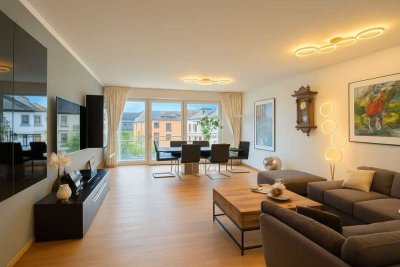 Neuss-Drususallee | Luxuriöse 3-Zimmer-Wohnung 118m² im 3.OG mit Eichenparkett, Balkon & Tiefgarage