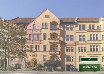 Charaktervolle 3-Raum-Wohnung mit Balkon in einem historischen Gebäude!