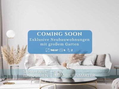 Exklusive 4-Zimmer-Neubauwohnung mit Terrasse & eigenem Garten, begehrte Lage Hambacher Höhe