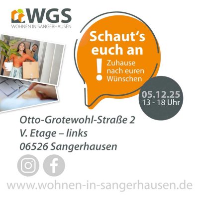 SCHAUTAG 05.12.25! große 2-Raum-Wohnung mit Aufzug,Dusche+Badewanne,Stellplatz! Bezug sofort möglich