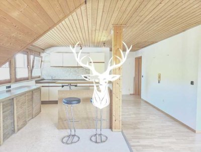 Charmante 2-Zimmer Dachgeschosswohnung in ruhiger Lage von Fützen zu verkaufen