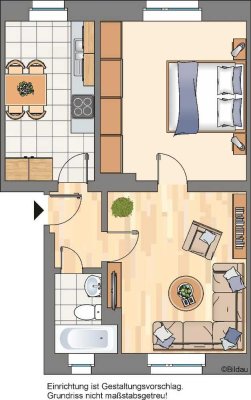Sofort verfügbar: 2-Zimmer-Wohnung in Bochum Grumme