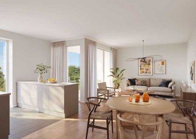 Neubau-Projekt "Sonnenhof" -modern und komfortabel: Neubau-Dachgeschosswohnung in Holzhausen