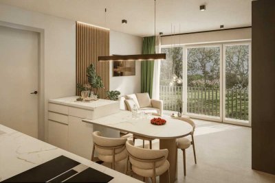 Schöne Wohnung mit Balkon und Garten