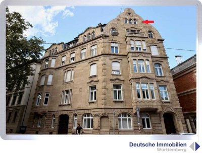Extravagante 2,5-Zimmer-DG-Mietwohnung (5.+6 DG) in Stuttgart- Süd