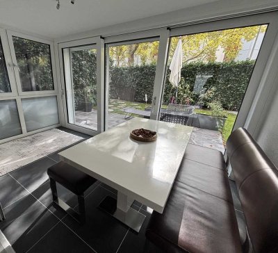 Attraktive 4,5-Zi. Wohnung mit Wintergarten, Gartenanteil & Tiefgarage  *provisionsfrei*