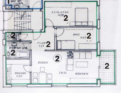 Renovierte, bezugsfreie 3-Zimmer-Wohnung mit Terrasse & Garage in Bruchsal-Untergrombach