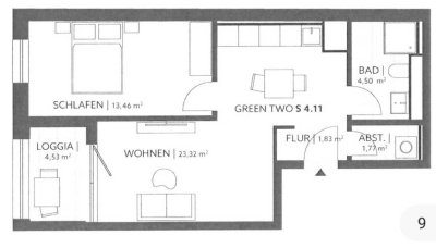 Geschmackvolle 2-Zimmer-Wohnung mit gehobener Innenausstattung mit Balkon in Darmstadt
