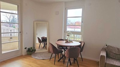 SHORT TERM Luxurious 2 bedroom furnished apartment with a balcony.