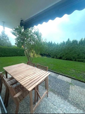 Helle 2-Zimmer Terrassenwohnung mit Garten in Markdorf / voll möbliert