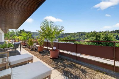 Traumhafte 4,5-Zimmer-Wohnung mit großer Dachterrasse und Doppelgarage