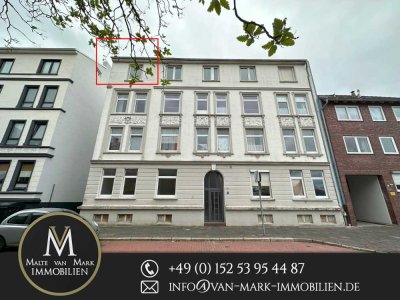 Etagenwohnung 3.OG mit Balkon in der Frederikenstr.55 mit 2 Zimmer und 54 m²