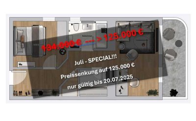 Provisionsfreie Kapitalanlagen - schöne lichtdurchflutete - 2 Zimmer - EG Wohnung