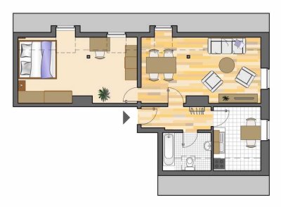 2 Zimmer Wohnung Zentral gelegen