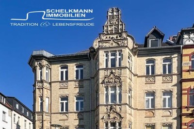 Großzügig geschnittene 3 - Raumwohnung mit großer Wohnküche in der Löbervorstadt/ Musikviertel