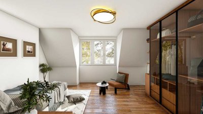 2-Zimmer-Dachgeschosswohnung – Neubauflair über den Dächern der Stadt