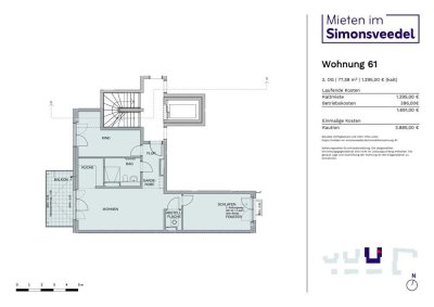 K-Weidenpesch: 3,5-Zimmer-Neubauwohnung mit Balkon im 3. OG – barrierefrei & vielseitig nutzbar!