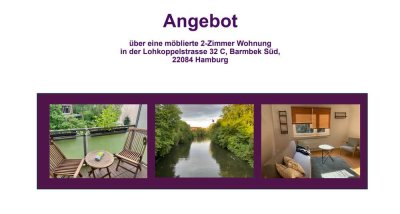 Wohnen auf Zeit - möblierte 2-Raum-Wohnung in Hamburg Barmbek-Süd