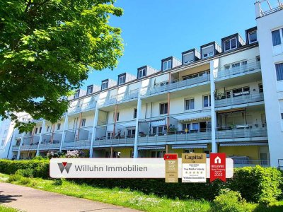 Attraktive 3-Raum-Wohnung | Westbalkon | Gartenanteil | TG-Stellplatz | ruhige Wohnlage