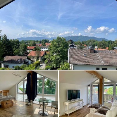 Cozy Singletraum mit Fern- und Bergblick, Westbalkon und Tiefgarage - beste Lage