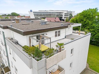 Penthouse am Olgapark mit Aussicht ins Grüne
