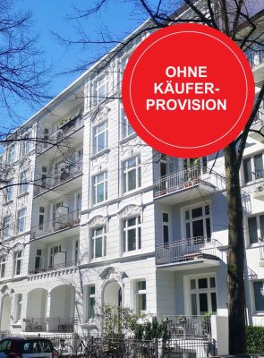 Schmuckstück mitten auf der Uhlenhorst:  4 ½ Zi. Altbau-ETW mit Balkon und Loggia