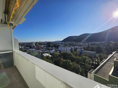 Gösting! - Große Mietwohnung mit atemberaubender Aussicht samt Lift + Loggia + Parkplatz!
