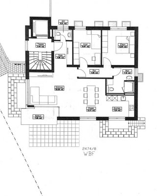 Neubau Stilvolle 3-Zimmer-Wohnung mit Balkon und EBK in Donaueschingen