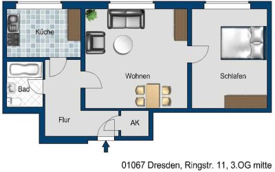 Jetzt zugreifen: 2-Zimmer-Wohnung