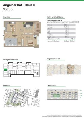*Moderne 2 Zimmer - Neubauwohnung in Satrup zu vermieten*