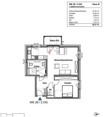 Exklusive, neuwertige 2-Raum-Wohnung mit gehobener Innenausstattung mit Einbauküche in Köln Nippes