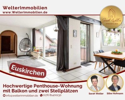 Hochwertige, gepflegte Penthouse-Wohnung mit Balkon und zwei Stellplätzen