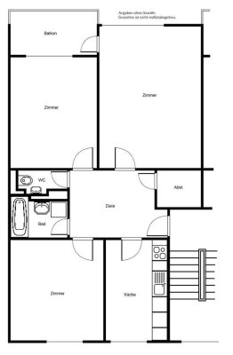 Smarter Wohnen: geräumige 3-Zimmer-Wohnung mit Balkon