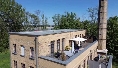 Ihr EINZIGARTIGES Penthouse / Loft in der Aroma Fabrik * MEGA 78m² SONNENTERRASSE mitten im GRÜNEN